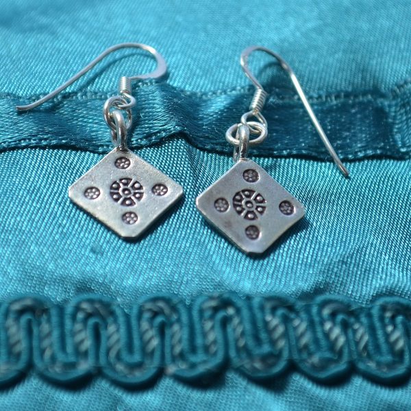 Fair trade, Fairly Traded, Fairly Traded Earrings, Earrings, slow fashion, ethical fashion, boho fashion, unusual jewellery, silver, fine silver, silver earrings, elegant earrings, handmade earrings, handmade silver, handcrafted, stamped silver, oxidised silver, jewellery, jewelry, women, jewellery for women, ethical jewellery, hill tribe silver, Karen jewellery, Karen jewelery, boho chic, bohemian fashion, free spirit jewellery, accessories, Ethical, Ethically made, Ethical fashion, ethical jewelry, tribal, tribal earrings, ethnic jewellery, ethnic jewelry, inspired by nature, Alana Earrings