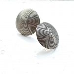 Fairly Traded Sybil Stud Earrings, Stud earrings, studs, round studs, fairly traded, silver, fine silver, ethical, handmade, oxidised, stamped silver, slow fashion, ethical fashion, gifts for her, everyday wear, unusual earrings, handmade earrings, small earrings