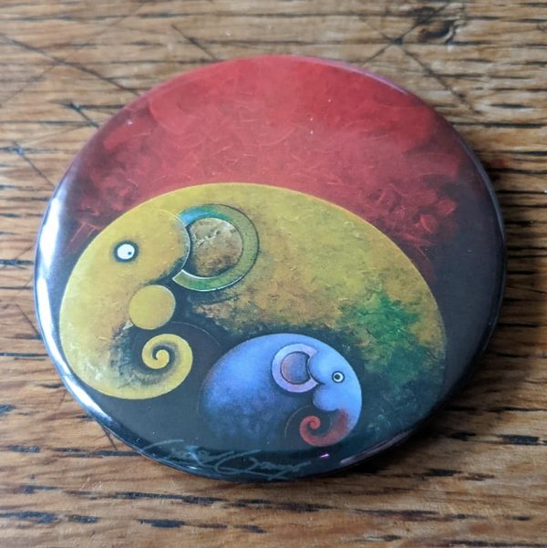 Elephant, artwork, art, elephant art, elephant image, elephants in art, original, quirky art, creative, colours, juicy colours, round shapes, ying yang, zen, harmony, sustainably produced, ethical, magnet, fridge magnet, magnetic, elephant magnet, Where I Go
