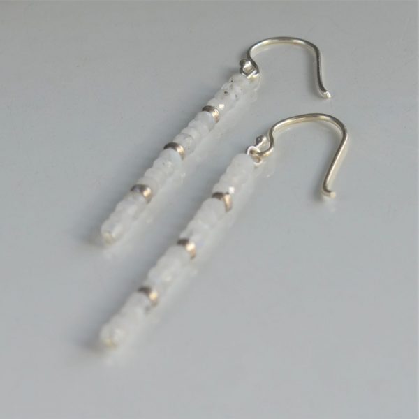 June - Moonstone Drop Earrings - Image 3