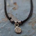 P204 Coral Pendant. Pendant. Spiral silver pendant. Team with a recycled silver chain or cord necklace. Fair Trade. Handmade